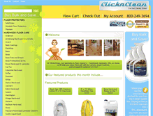 Tablet Screenshot of clicknclean.com